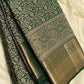 Bindu Banarasi Silk Green Saree