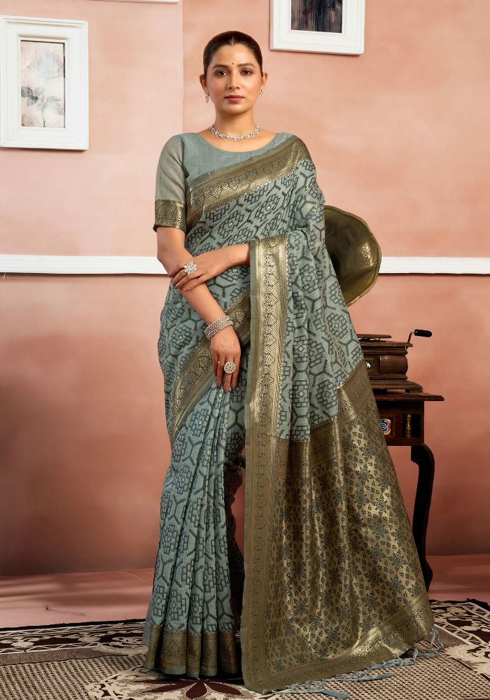 Anushree Linen saree