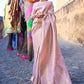 Akira Peach Banarasi Silk Saree