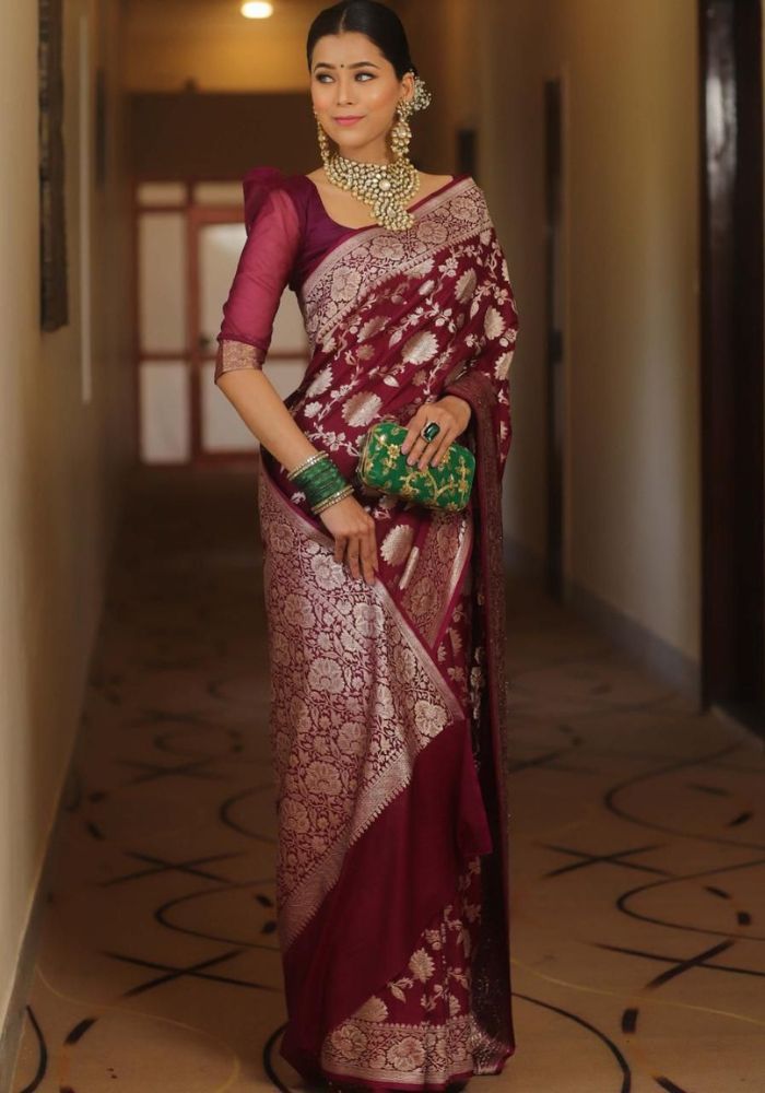 Aaradhya Banarasi silk saree