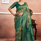 Srivalli Green Digital Silk saree