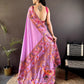 Ishani Lavender Nylon Silk Saree