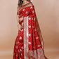 Yashika Red Banarasi Silk Saree