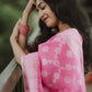 Graceful – Rose Pink Cotton Saree with Harmony Blouse Piece