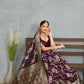 Sita Wine Banarasi Soft Silk Saree