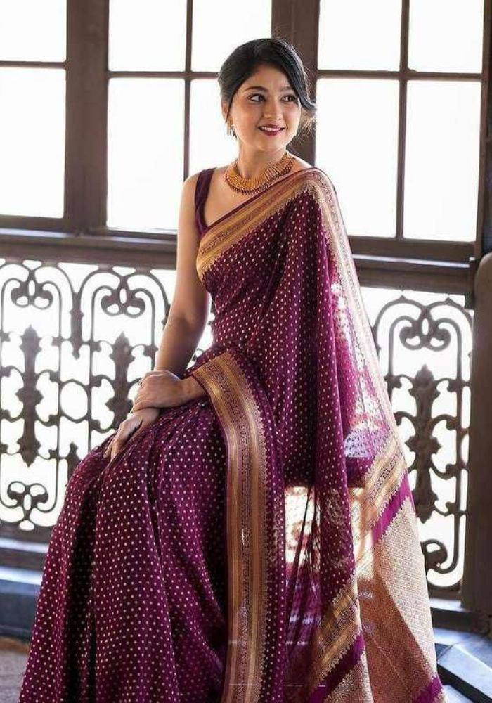 Wedding Wear Traditional Banarasi Soft Silk Saree