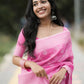 Graceful – Rose Pink Cotton Saree with Harmony Blouse Piece