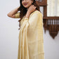 Sharini – Traditional Beige Soft Silk Saree with Refined Weaves