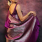 Suhani Wine Banarasi Silk Saree