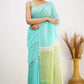 Riya C.Green Linen Cotton Saree