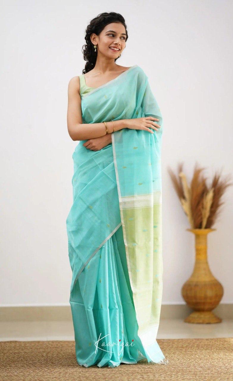 Riya C.Green Linen Cotton Saree