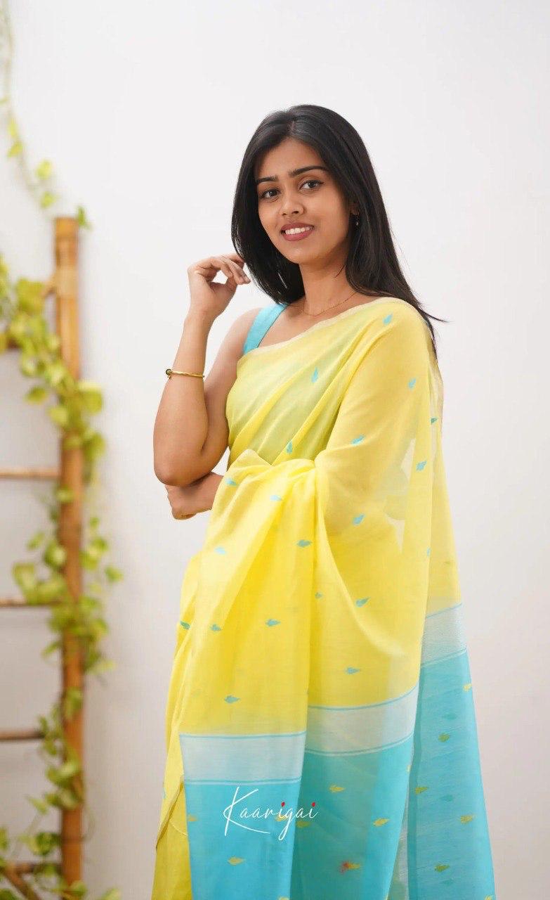 Riya Yellow Linen Cotton Saree