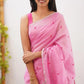 Riya Pink Linen Cotton Saree