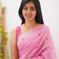 Riya Pink Linen Cotton Saree