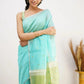 Riya C.Green Linen Cotton Saree