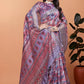 Amaya Lavender Digital Silk saree