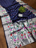 Aanya N.blue Paithni Silk Saree