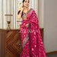 Anvitha – Dark Pink Banarasi Silk Saree with Zari Weaving