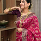 Anvitha – Dark Pink Banarasi Silk Saree with Zari Weaving