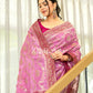 Anvitha – Baby Pink Banarasi Silk Saree with Zari Weaving