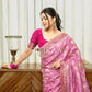 Anvitha – Baby Pink Banarasi Silk Saree with Zari Weaving