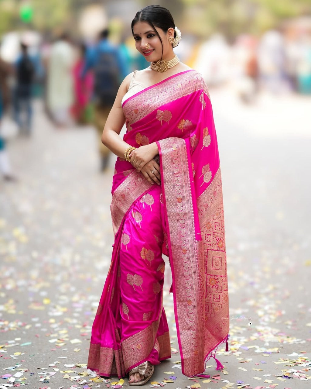 Rani Noor – Banarasi Soft  Silk Saree