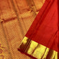 Ruvika – Red Banarasi Silk Saree with Intricate Gold Zari Weaving