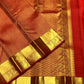 Ruvika – Red Banarasi Silk Saree with Intricate Gold Zari Weaving