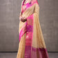Effulgent Yellow Cotton Silk Saree With Lustrous Blouse Piece