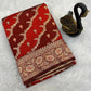 Deserving Red Soft Banarasi Silk Saree With Classic Blouse Piece