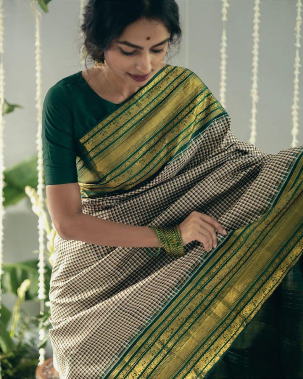 Wamika Kanchipuram Silk Saree